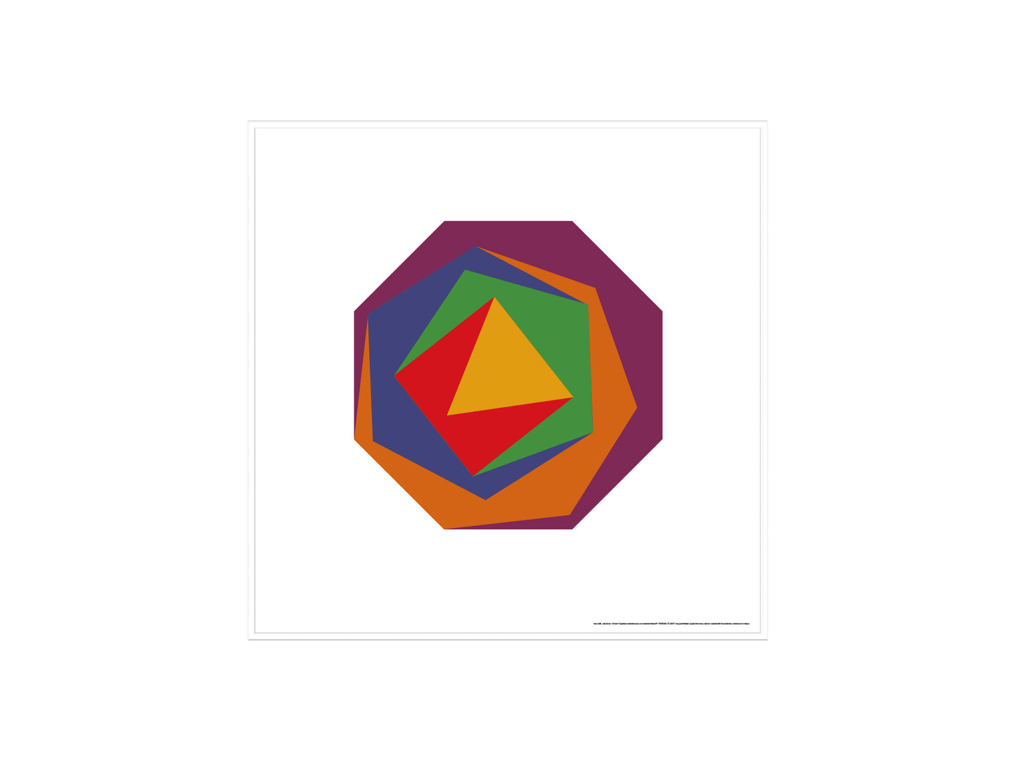 Max Bill / Poster "the variation 1 from fifteen variations on a single theme"