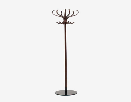 Elegant Coat Stand with Curved Wood Technology designed by Isamu Kenmochi