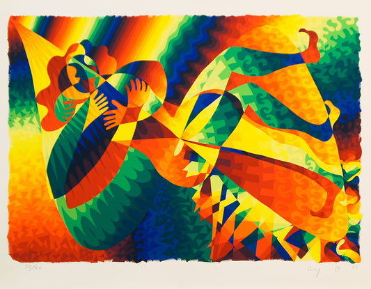 AY-O / Silk screen / A STROKE LOVE A