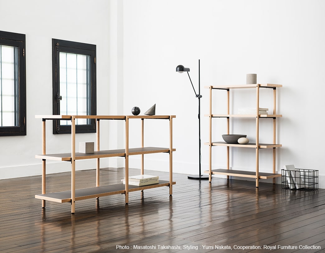 Kenji Ito / LOG / 3 Tier Beech Wood Shelf