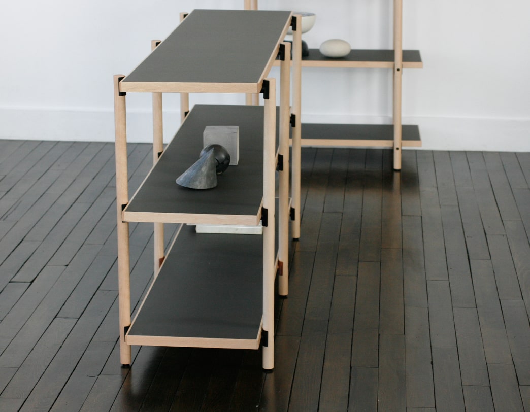 Kenji Ito / LOG / Wide 4 Tier Beech Wood Shelf