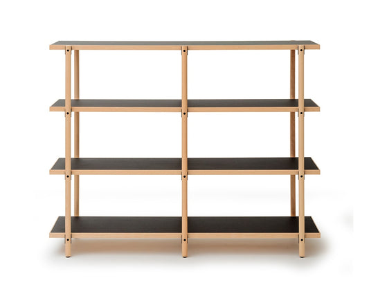Kenji Ito / LOG / Wide 4 Tier Beech Wood Shelf