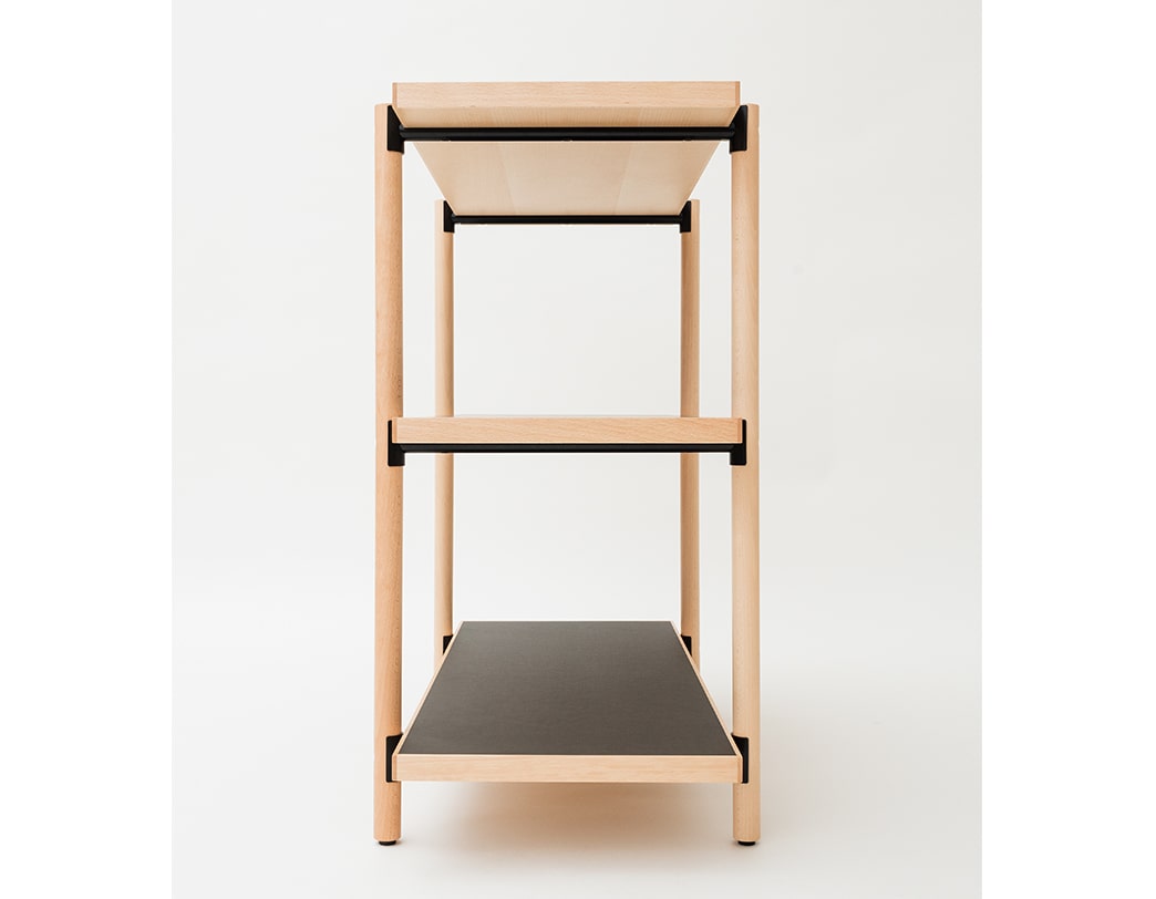 Kenji Ito / LOG / 2 Tier Beech Wood Shelf