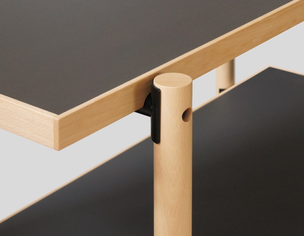 Kenji Ito / LOG / 2 Tier Beech Wood Shelf