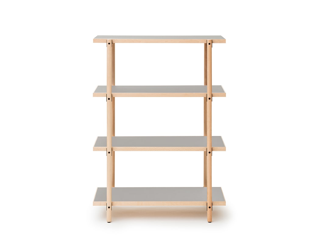 Kenji Ito / LOG / 4 Tier Beech Wood Shelf
