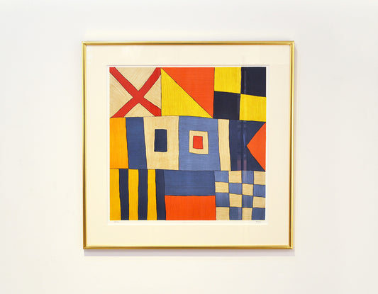TETSUO MIZU / Lithograph / Volkswagen gold frame