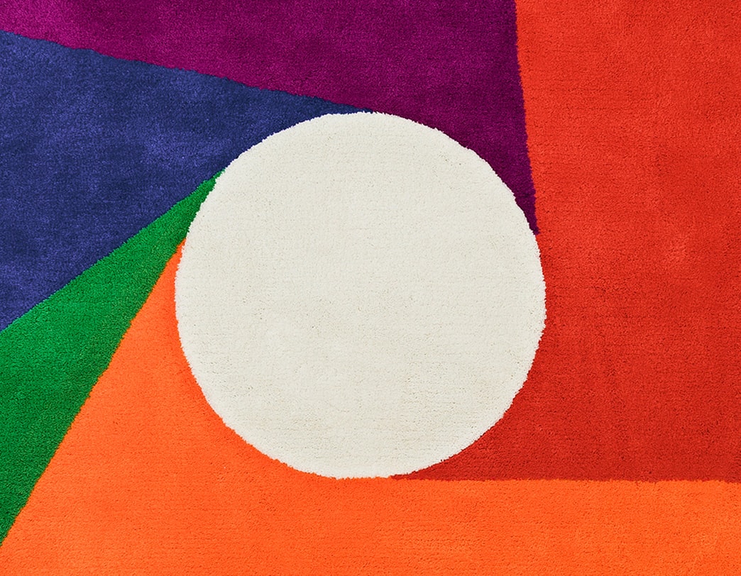 Max Bill / Acrylic Graphic Rug "color wheel."