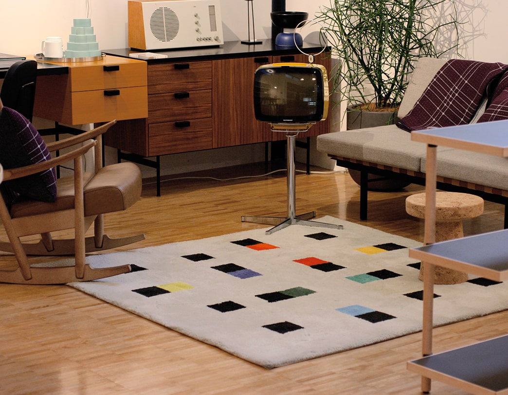 Max Bill Wool Rug / colorful accents