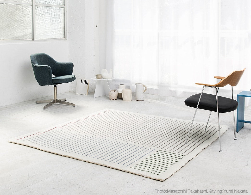 Max Bill / Acrylic Graphic Rug "quiet."