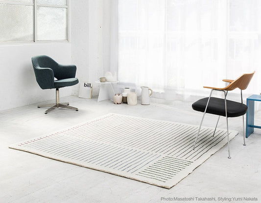 Max Bill / Acrylic Graphic Rug "quiet."