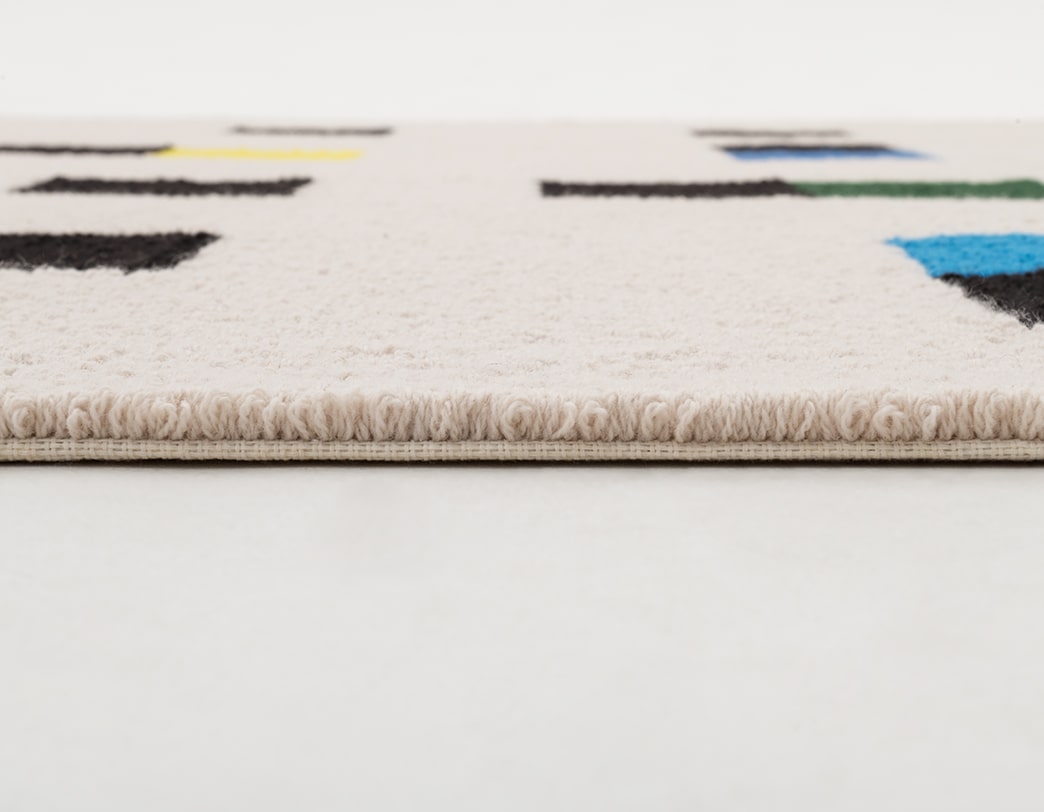 Max Bill Wool Rug / colorful accents