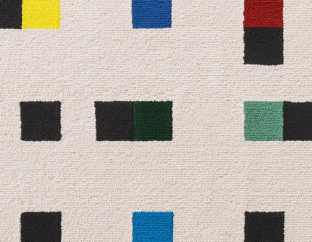 Max Bill Wool Rug / colorful accents