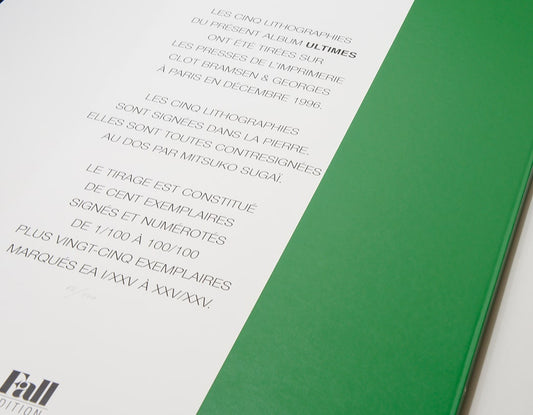 KUMI SUGAI / Lithograph Art Collection / ULTIMES (18/100)