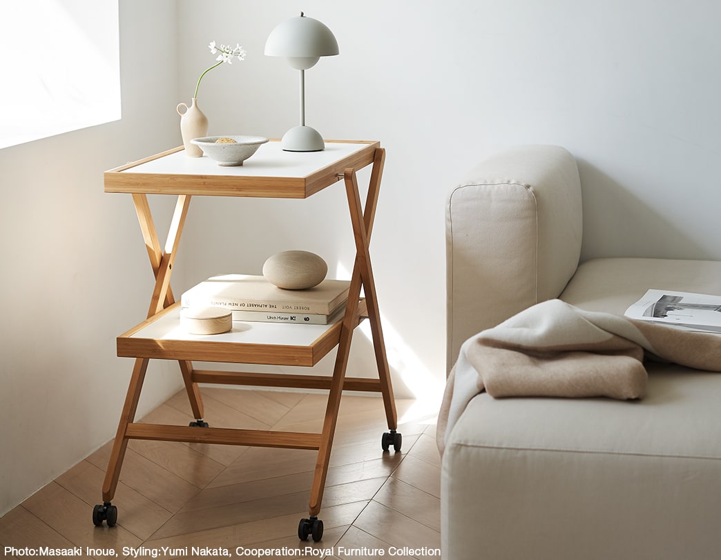 TAITTO - Foldable bamboo trolley