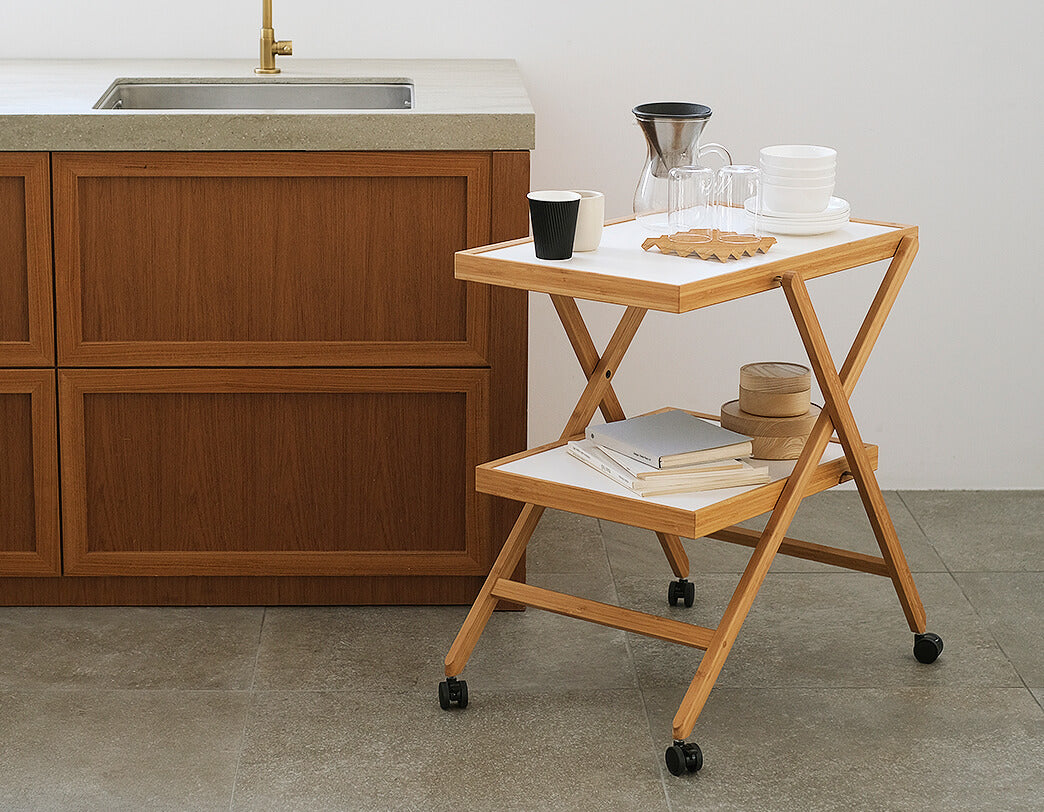 TAITTO - Foldable bamboo trolley