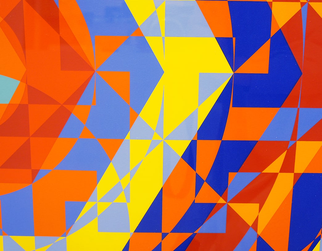 TOSHINOBU ONOSATO / Silk screen / Silk-81 gold frame