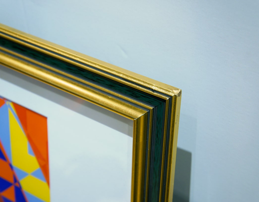 TOSHINOBU ONOSATO / Silk screen / Silk-81 gold frame