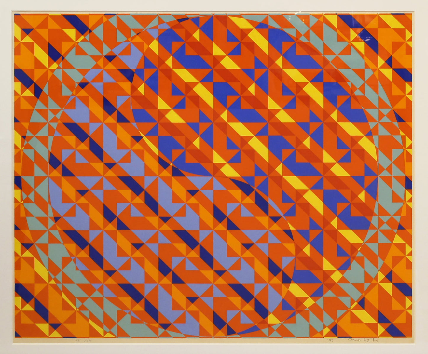 TOSHINOBU ONOSATO / Silkscreen / Silk-72 silver frame