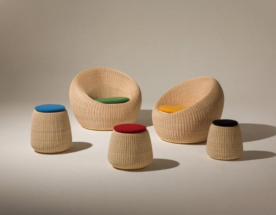 Isamu Kenmochi / Rattan Lounge Chair C-3150