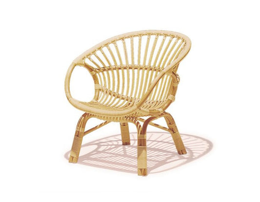 Isamu Kenmochi / Rattan Lounge Chair C-1160