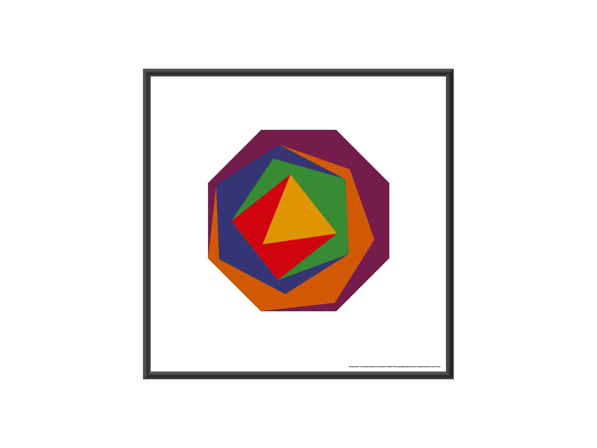 Max Bill / Poster "the variation 1 from fifteen variations on a single theme"