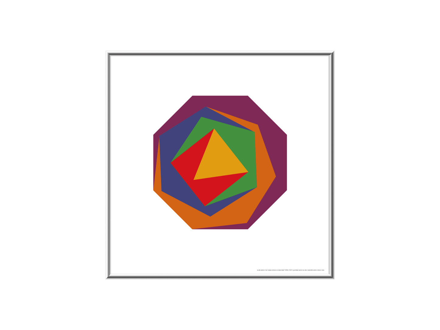 Max Bill / Poster "the variation 1 from fifteen variations on a single theme"