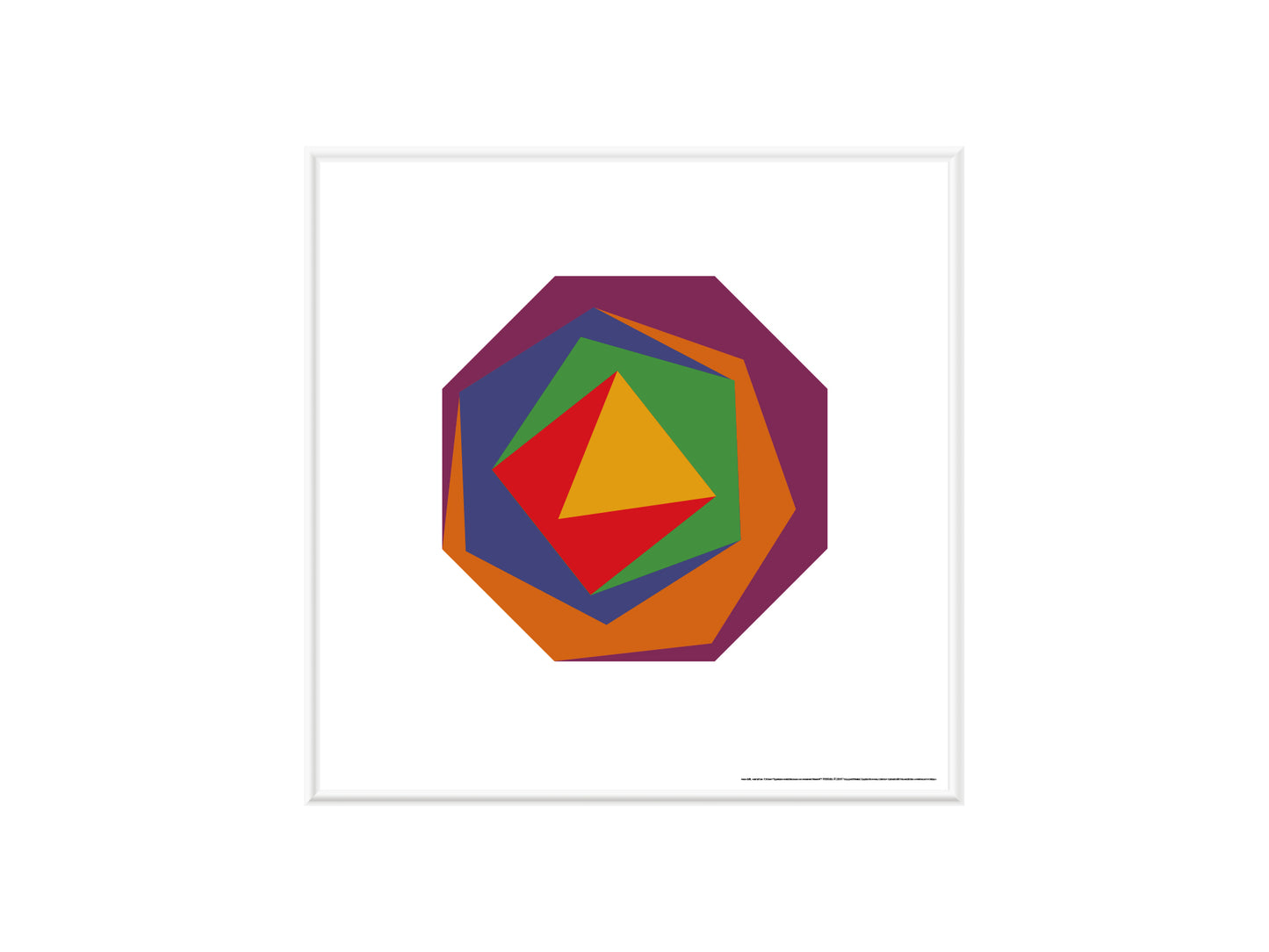 Max Bill / Poster "the variation 1 from fifteen variations on a single theme"