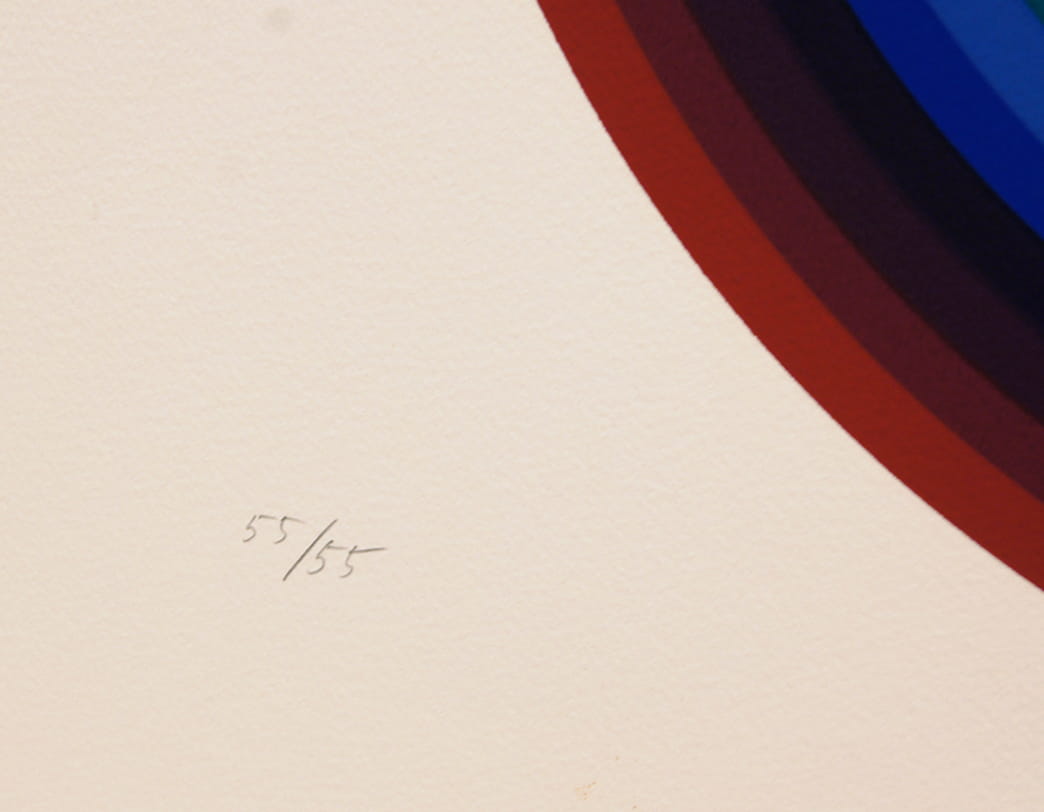 AY-O / Silk screen / Maru no naka no shikaku - Square in a Circle Ⅰ