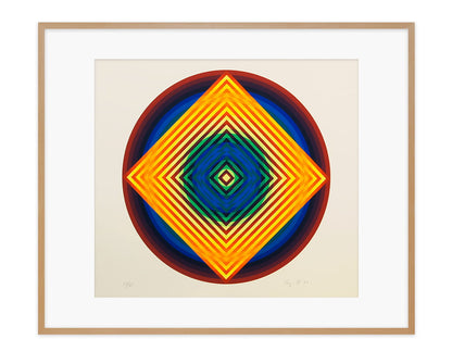 AY-O / Silk screen / Maru no naka no shikaku - Square in a Circle Ⅲ