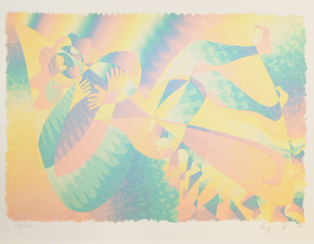 AY-O / Silk screen / A STROKE LOVE B