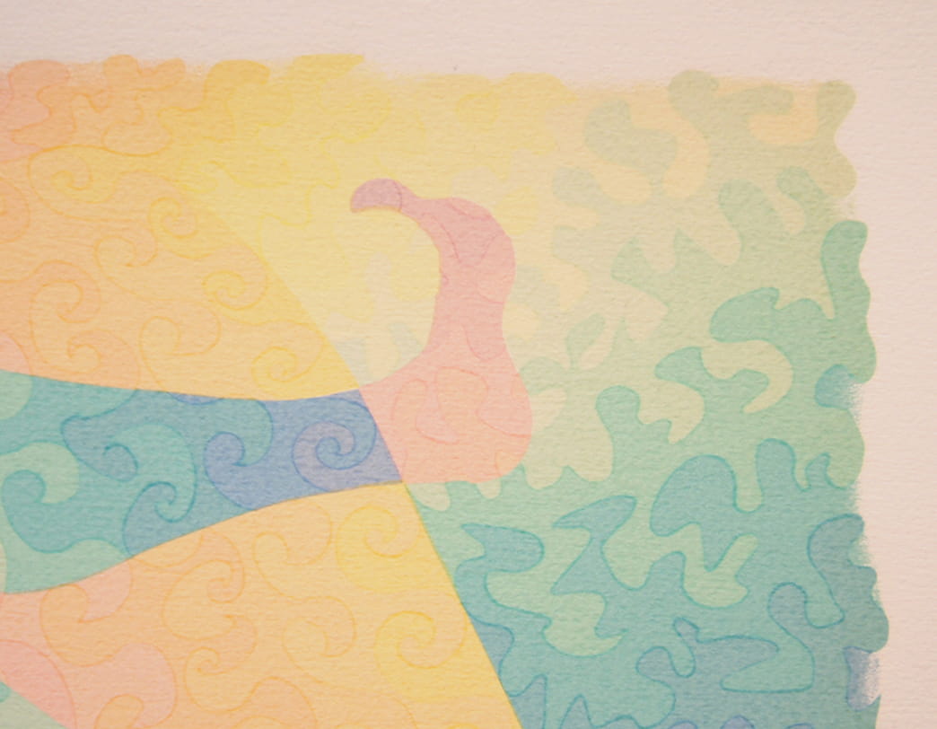 AY-O / Silk screen / A STROKE LOVE B