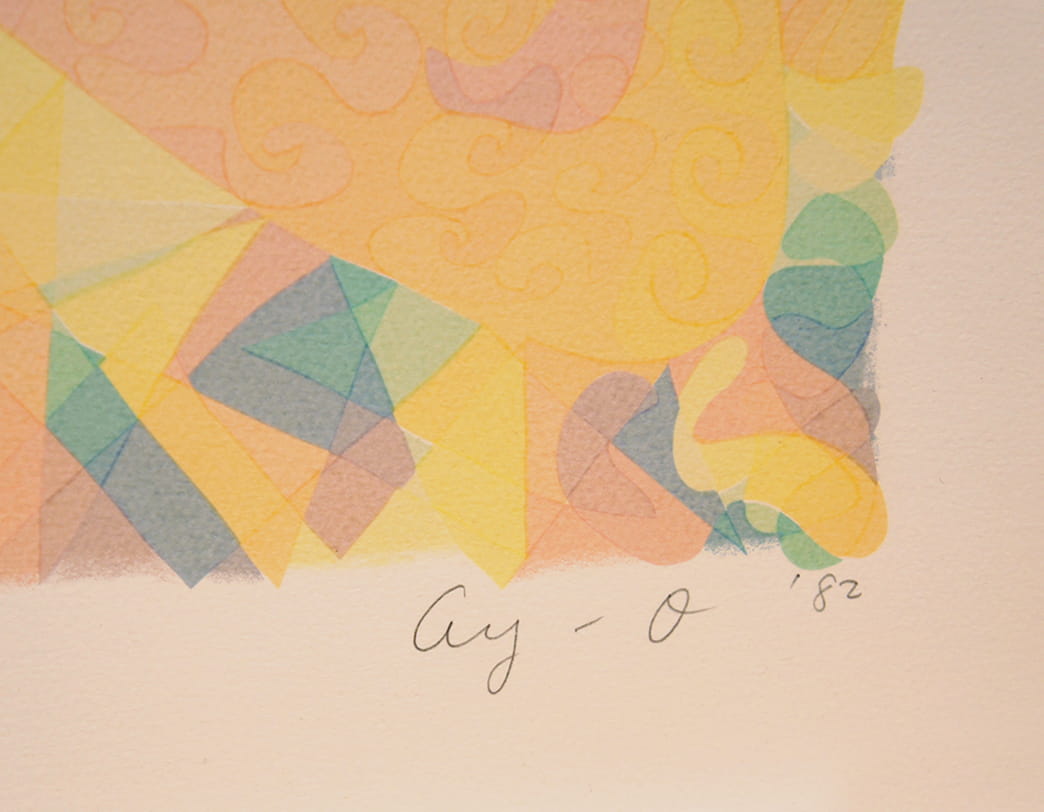AY-O / Silk screen / A STROKE LOVE B