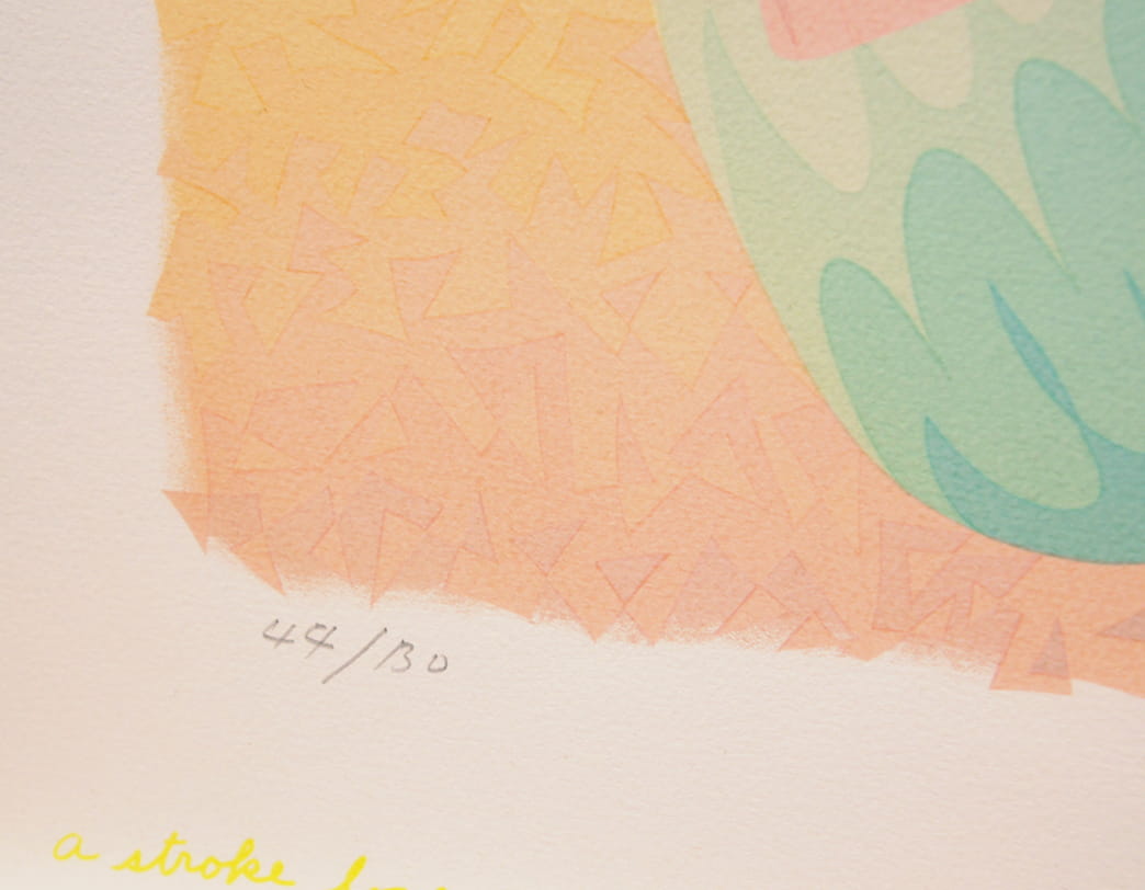 AY-O / Silk screen / A STROKE LOVE B