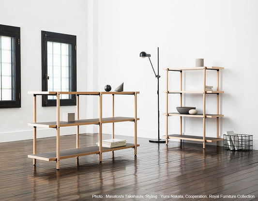 Kenji Ito / LOG / Wide 3-Tier Beech Wood Shelf