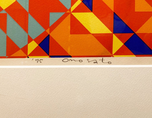 TOSHINOBU ONOSATO / Silk screen / Silk-72 white frame