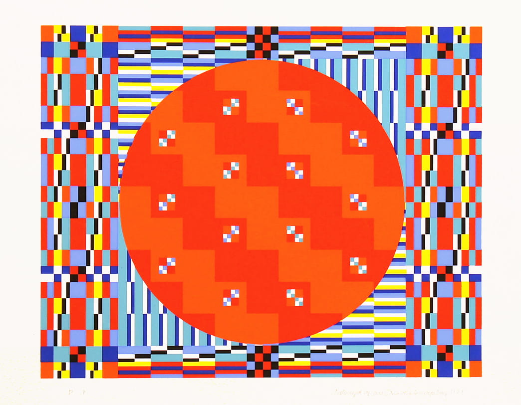 TOSHINOBU ONOSATO / Silk screen / A.S.-31 wooden frame