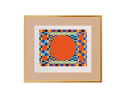 TOSHINOBU ONOSATO / Silk screen / A.S.-35 gold frame