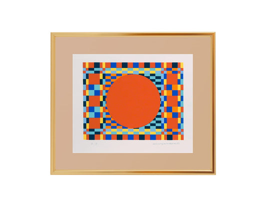 TOSHINOBU ONOSATO / Silk screen / A.S.-35 gold frame