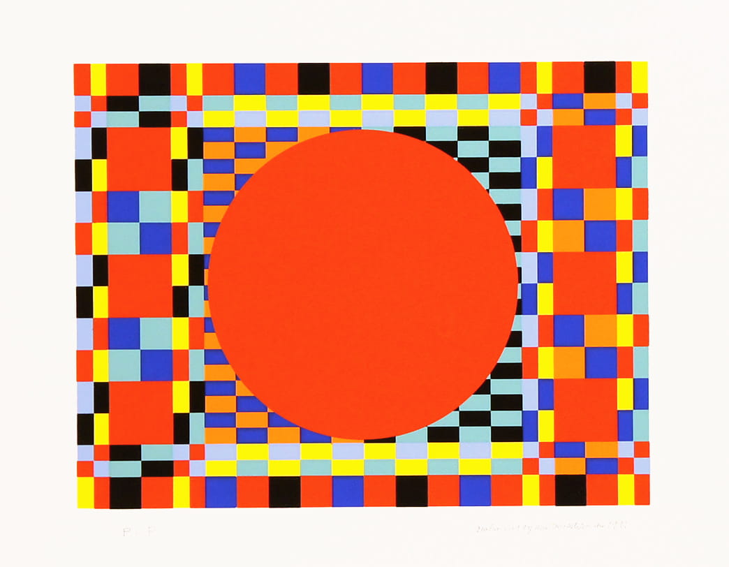 TOSHINOBU ONOSATO / Silk screen / A.S.-35 gold frame