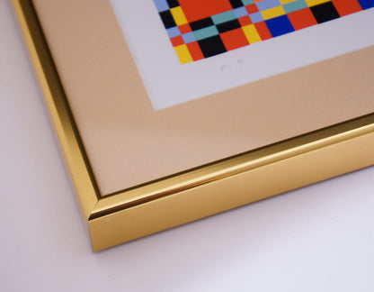 TOSHINOBU ONOSATO / Silk screen / A.S.-35 gold frame