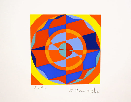 TOSHINOBU ONOSATO / Silk screen / A.S.-37 wooden frame