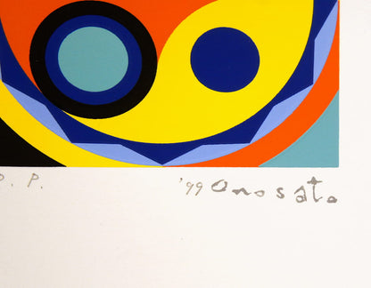 TOSHINOBU ONOSATO / Silk screen / A.S.-38 wooden frame