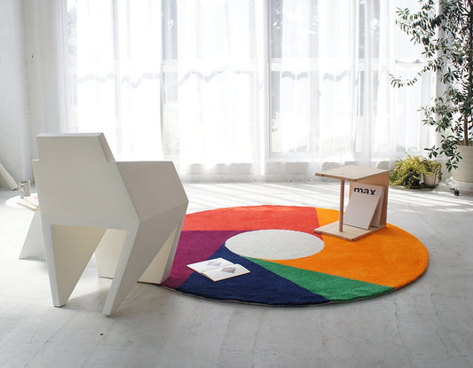 Max Bill / Wool Graphic Rug "color wheel"