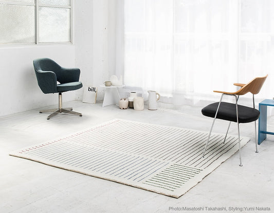 Max Bill / Wool Graphic Rug "quiet"
