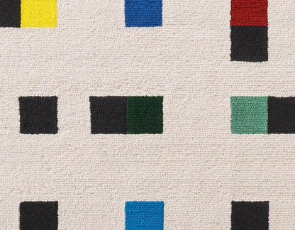 Max Bill Wool Rug / colorful accents