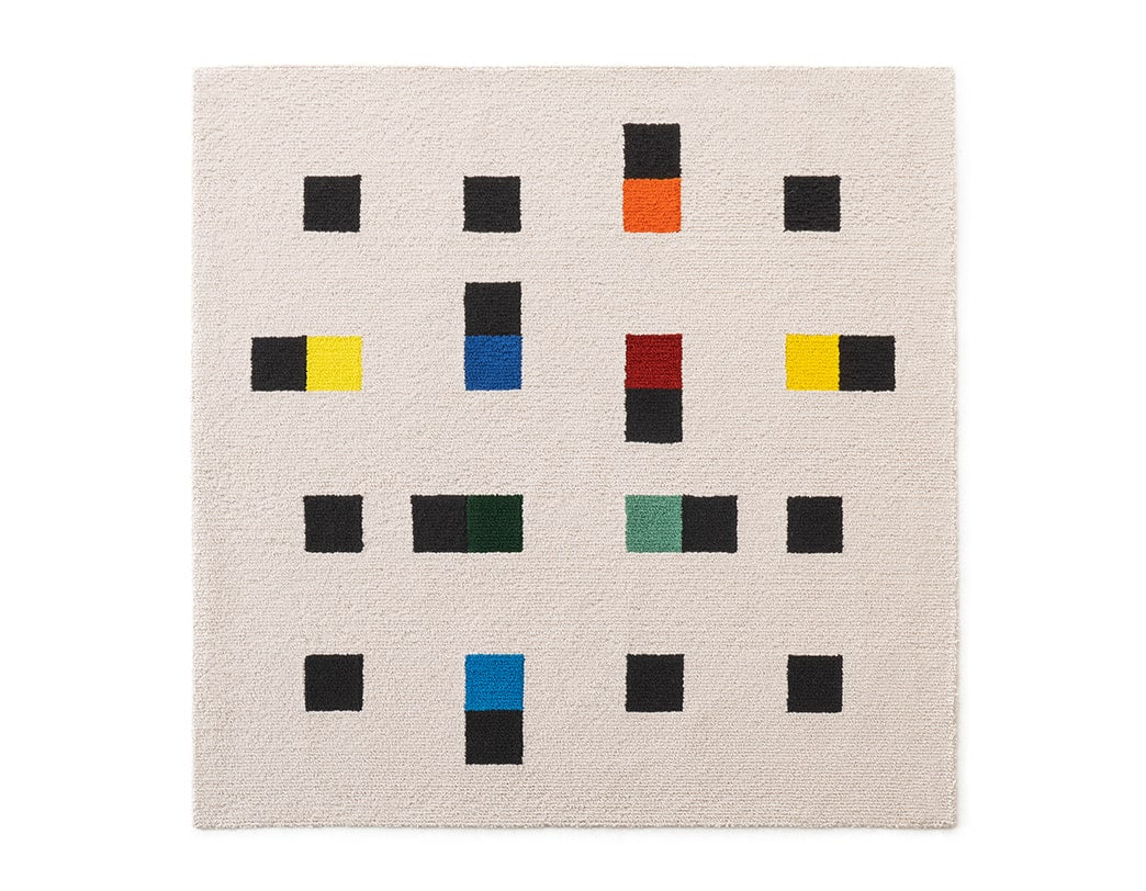 Max Bill Wool Rug / colorful accents