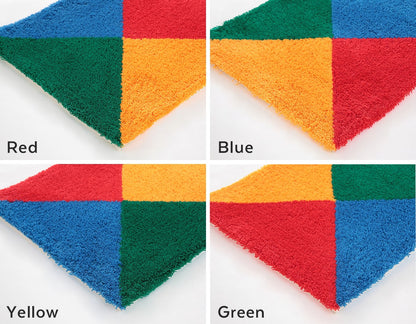 Max Bill / Acrylic Graphic Rug "rotating four colored double cores."