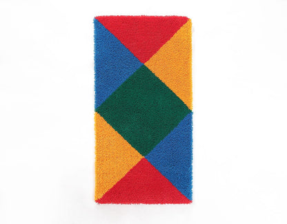 Max Bill / Acrylic Graphic Rug "rotating four colored double cores."