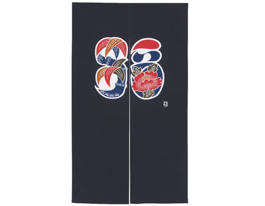 Keisuke Serizawa / Noren - traditional Japanese curtain / Fuku (Good Fortune)