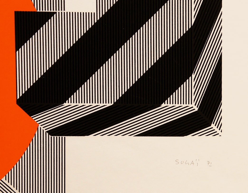 KUMI SUGAI /  Silk screen /  ROUGE ET BLEU